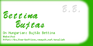 bettina bujtas business card